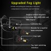 Viesyled 9005 9006 RGB LED Color Changing Fog Light Bulb HB3 HB4 Led Bulb Upgrade Multicolor APP Bluetooth Led Light Super Bright 1800LM 3020 SMD Bulbs Driving DRL Fog Lights Replacement 2PCS
