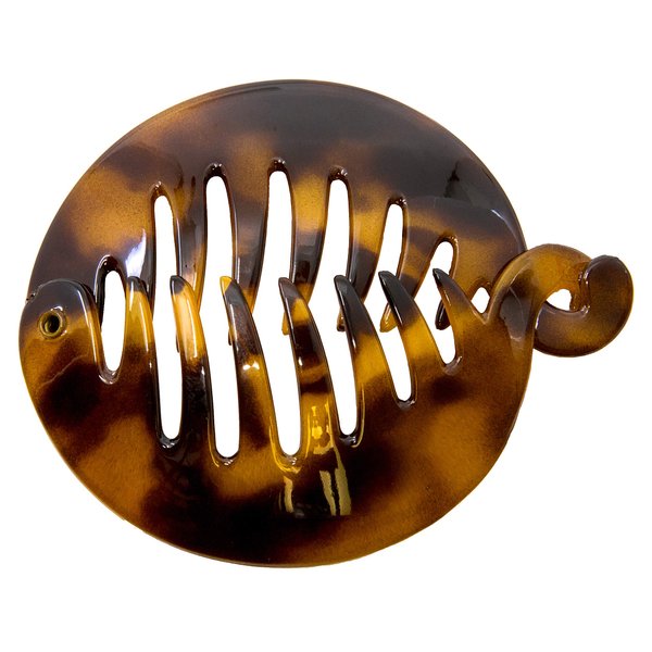 Camila Paris CP2879 3.255 inch French Banana Clip Hair Comb Tokyo Round Girls Ponytail Holder Interlocking Banana Combs For Volume Thick Hair. Fashion Styling Hair Accessories for Women Made in France