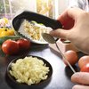 Stainless Steel Garlic Crusher & Mincer - Ergonomic Handle for Effortless Garlic Prep - Durable, Easy to Use, and Clean Kitchen Tool for Convenient Cooking