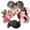 12 Pack Hot Roller Clips Lightweight Plastic Hair Curler Claw Clips Heat Resistance Hot Roller Clip Replacements for Hair Salon Daily Use (Black)
