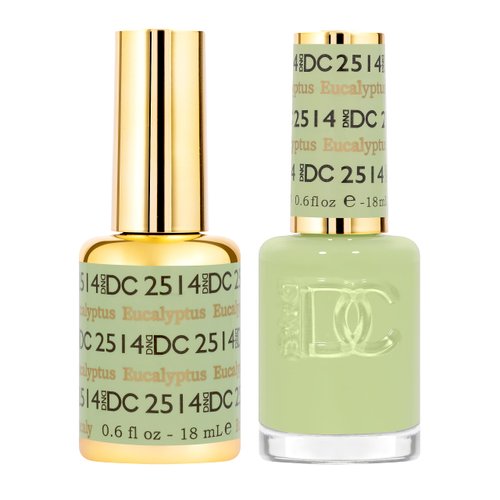 DND Gel Polish Set - 1 each of Gel Polish and Nail Polish, 2514 Eucalyptus, 0.5 Fl Oz