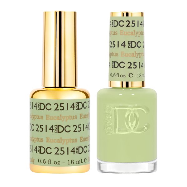 DND Gel Polish Set - 1 each of Gel Polish and Nail Polish, 2514 Eucalyptus, 0.5 Fl Oz