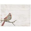 Tree-Free Greetings Happy Holidays Cards and Envelopes, Winter Card Set, 5 x 7 Inch Cards, Winter Box Set of 10, Cardinals Flitting, (HB93541)