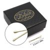 Dofash 100Pcs Bobby Pins Hair Pins Steel Hair Clips 3.5Cm/1.38" Hair Accessories With Gift Box For Girls (Blonde)