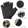 NATURE Ann Boy Girl Kid Child Children Half Finger Fingerless Short Shock-Absorbing No-Slip Pro Cycling Gloves Mitten for Cycling Exercise Skate Skateboard Roller Skating Other Sports (Army Green)