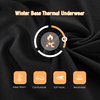 Zando Kids Thermal Underwear Sets Girls Soft Base Layer Fleece Long Underwear Toddler Thermal Set Boys Underwear Long Johns Ultra Cold Weather Gear Toddler Underwear Black Medium (90) /2T