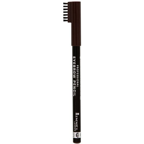 Rimmel Professional Eyebrow Pencil, Dark Brown 1 ea (Pack of 12)