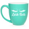 Daylor Lash Boss Makeup Lash Extension Artist Ceramic Coffee Mug Tea Cup Gift (16oz Teal)