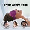 Cooling & Heating Gel Eye Mask - 2 Pack, Weighted Eye Mask,Eye Masks for Dark Circles and Puffiness, Reusable Cold&Warm Compress Sleeping Mask for Women Men, Yoga, Travel, Airplane(Black,Purple)