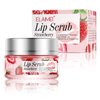 Lip Scrub, Exfoliator & Moisturizer, Lip Repair for Lush Soft Lips, Chapped Dry and Flaky Lips Treatment (Strawberry)