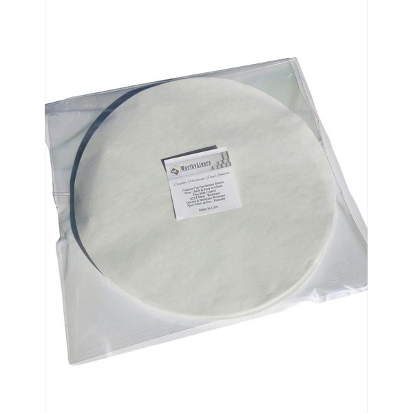 Circle Baking Parchment Paper 100 Sheets for Cookies, Cake, Bread, Cupcake Liners (100, 12 Inch)