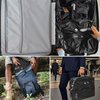 ONTYZZ Travel Vacuum Compression Bags Reusable Compression Bag with IP67 Waterproof Zipper Space Saver Vacuum Bags for Suitcase,One Pack Black