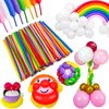 ZBYDNG Long Balloons Animals, Thickening 260 Balloons for Tying Balloon Arch, Twisting Latex Magic Modeling Skinny Birthday Balloons for Kid‘s Party Wedding Decoartion 100pcs (Color)