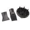 Hair Diffuser for Curly Hair,Universal Hair Diffuser Adaptable for Blow Dryers, Hair Dryer Diffuser Nozzle Set Plastic Hair Dryer Attachment Dryer Nozzle Comb 3Pcs/Set