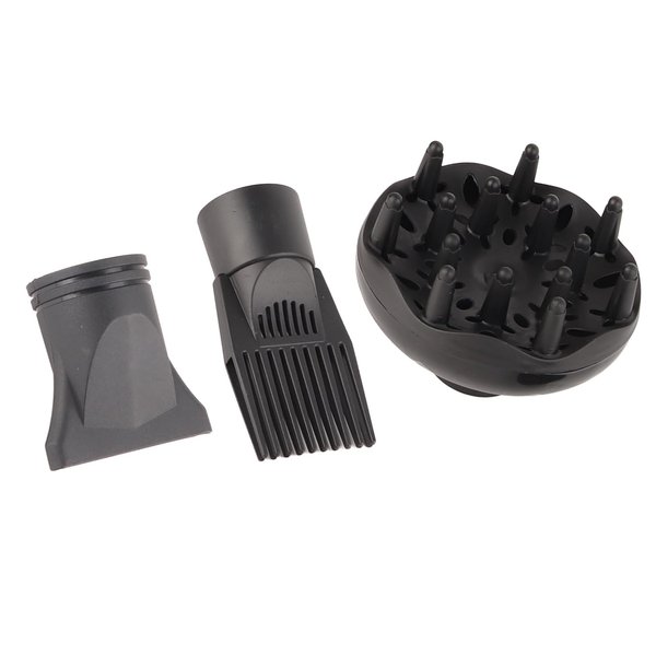 Hair Diffuser for Curly Hair,Universal Hair Diffuser Adaptable for Blow Dryers, Hair Dryer Diffuser Nozzle Set Plastic Hair Dryer Attachment Dryer Nozzle Comb 3Pcs/Set