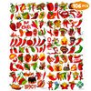 106 PCS Chili Birthday Party Decorations Favors Supplies Hot Peppers Chili Cook Off Blow Up Food Decor Stickers Temporary Tattoos For Kids Gift School Prizes Rewards