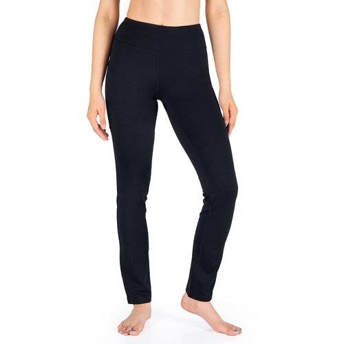 Yogipace,2 Back Pockets,Petite Women's Straight Leg Yoga Pants Workout Pants Slim Fit,27",Black,Size XS