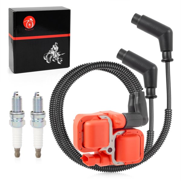 Ignition Coil Pack and Spark Plug & Wire Cap For Can-Am Commande Renegade Outlander MAX 500 570 650 800 800R 1000 1000R Bombardier TRAXTER 500 650