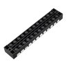 uxcell a13052800ux0615 600V 25A Double Rows 12P 12 Positions Covered Barrier Screw Terminal Block
