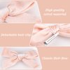 Zkptops 6Pcs Small Hair Bow Velvet Bow Hair Clips Hairpins Bowknot Hair Clips Barrettes for Little Girls Kids Baby Mini Tiny Soft Cute Ponytail Holder Hair Accessories (Black Pink White)