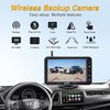 AMTIFO Wireless Backup Camera Touch Key - 5 Inch Split Screen Monitor Truck Rear View Camera Waterproof Clear Night Vision Car Rever Camera System DIY Guide Lines A6