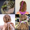HLTOO 10PCS Long Silk Ribbon Hair Bows, Colourful Hair Bands with Bow Silk Hair Ties, Elastics Hair Scrunchies, Long Ponytail Holder, for Women and Girls, 10 Colors