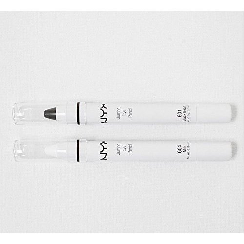 2 NYX Jumbo Eye Pencil - Set (604,601)Milk,Black Bean