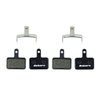 Gekors Semi-Metallic Bicycle Disc Brake Pads for Shimano/Tektro/TRP, 2 Pairs, Black