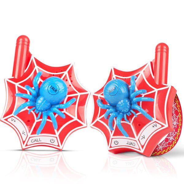 Walkie Talkies for Kids Spider Boys Toys for Ages 3-12 5-7 Girls Toy 3 4 5 6 7 Year Old Boy Birthday Gift Long Range 2 Way Radio Hiking Camping Games Halloween Christmas Stocking Stuffers 2 Pack