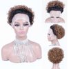 Ali Bling Blonde Pixie Cut Wig 13X1 Pixie Cut Lace Front Wigs Human Hair T30 Short Curly Human Hair Wigs for Black Women Pre Plucked Glueless Wigs Human Hair Ombre Brown Highlight Wigs Human Hair