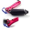 Zerone Hair Dryer Brush Curling Iron 1 1/2 Inch Electric Hair Curler Comb Brush,Volumizing Hot Air Brush Electric Folding Hair Curler Comb Brush Portable Hair Dressing Beauty Tool Hair Curler Tool