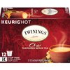 Twinings of London Chai Tea K Cup Pods for Keurig, Caffeinated Sweet and Savory Spice Black Tea Blend, Cinnamon, Cardamom, Cloves, and Ginger, 12 K Cup Tea Pods