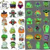 Glow Halloween Tattoos for Kids, 200 PCS Individually Wrapped Glow in the Dark Temporary Tattoos, Luminous Halloween Stickers Party Decorations, Halloween Party Favors Supplies Goodie Bag Fillers