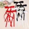 6PCS Hair Bows for Women Hair Clip Hair Tassel Hair Ribbon Ponytail Holder Accessories Slides Metal Clips Barrettes Girls Toddlers Teens Black Red White