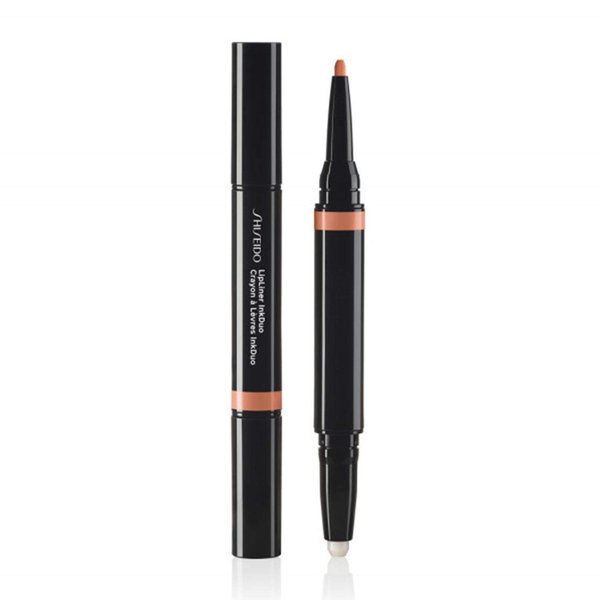 Shiseido LipLiner InkDuo (Prime + Line), Beige 02 - Primes & Shades Lips for Long-Lasting, 8-Hour Wear - Minimizes the Look of Fine Lines & Unevenness - Non-Drying Formula