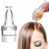 YeulYuuri Hair oil applicator for scalp，Hair oiling applicator,Root comb applicator bottle, Scalp oil applicator,scalp massager hair growth, Ball Hair Oil Applicator Bottle（Transparent white）