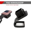 Crynod 1 PC Car Trailer Hitch Cover, 3.14" x 3.14" x 1.96" TPU American Flag Dustproof Tow Cover Rubber Plug, Fits 2" Square Mouth Receiver Tube, Product Compatible with Most Car Models (Red)