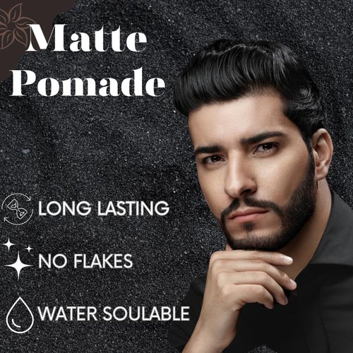 Boneyard Barbering Matte Hair Wax Pomade, Water Based Styling Clay Pomade for All Hair Types Hair Paste for Men with No Shine Natural-Looking Hairstyle, Long-Lasting, Strong & Flexible Hold, 4 Oz