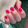 COSMOO Hot Pink Nail Polish, Rose Pink Vegan Chip-Resistant Long-Lasting Nail Lacquer, 0.34 fl oz