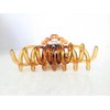 Generic Smaller brown hair claw clip for fine, thin hair with crystals