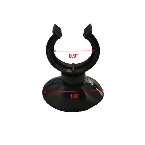 AQUANEAT 12 Pack Aquarium Suction Cup Clip Black, for Aquarium Heater, Tubing Hose, Plant, Decoration, Fish Tank (Small 3/4")