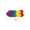 2PCS Rainbow Hair Clip Heart Hair Clips,Crazy Hair Day Accessories for Kids,Pride Rainbow Hair Accessories Cute Hair Clips for Girls