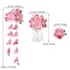 3Pcs Kimono Hair Accessories Japanese Kimono Flower Hair Clips Tassel Hair Hairpins Japanese Style Kimono Hair Barrettes Hair Accessories for Women (Pink)