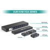 MT-VIKI VGA KVM Switch, 2 Port USB VGA KVM Switch for 2 Computers Share 1 Monitor Keyboard Mouse Printer, 2 KVM Cables