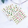 Christmas Nail Art Stickers Funny Cartoon Grinchs Design 3D Self-Adhesive Nail Decals Xmas Tree Santa Claus Acrylic Nail Decorations Winter Nail Supplies Holiday DIY Manicure Accessories for Women