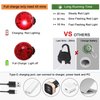 Yesbular 2-Pack dog collar lights for nighttime clip on, 3 modes dog leash light, 100% waterproof dog light clip. Durable Silicone Band dog lights for night walking(Red).