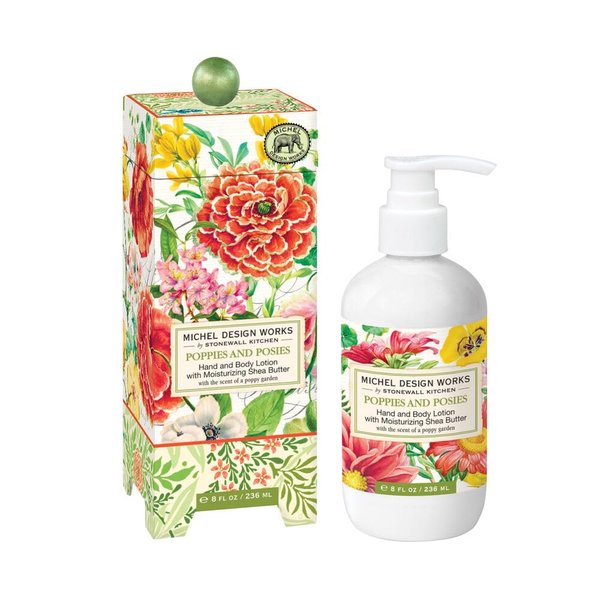 Michel Design Works Hand and Body Lotion, Poppies & Posies 8 fl. oz