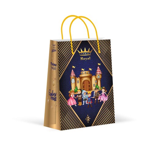 Premium Royal Prince Party Bags, Party Favor Bags, New, Treat Bags, Gift Bags, Goody Bags, Party Favors, Party Supplies, Decorations, 12 Pack