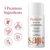SAJIC Mineral Sunscreen SPF 50+ - 100ml Deep Tint Sunscreen, No White Residue For Skin Types - Protect from Sun damage, Aging - Hydrating, Non-Comedogenic, Cruelty-Free