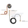 GlowShift Tinted 7 Color 60 PSI Turbo Boost Gauge Kit - Includes Mechanical Hose & Fittings - Black Dial - Smoked Lens - for Diesel Trucks - 2-1/16" 52mm